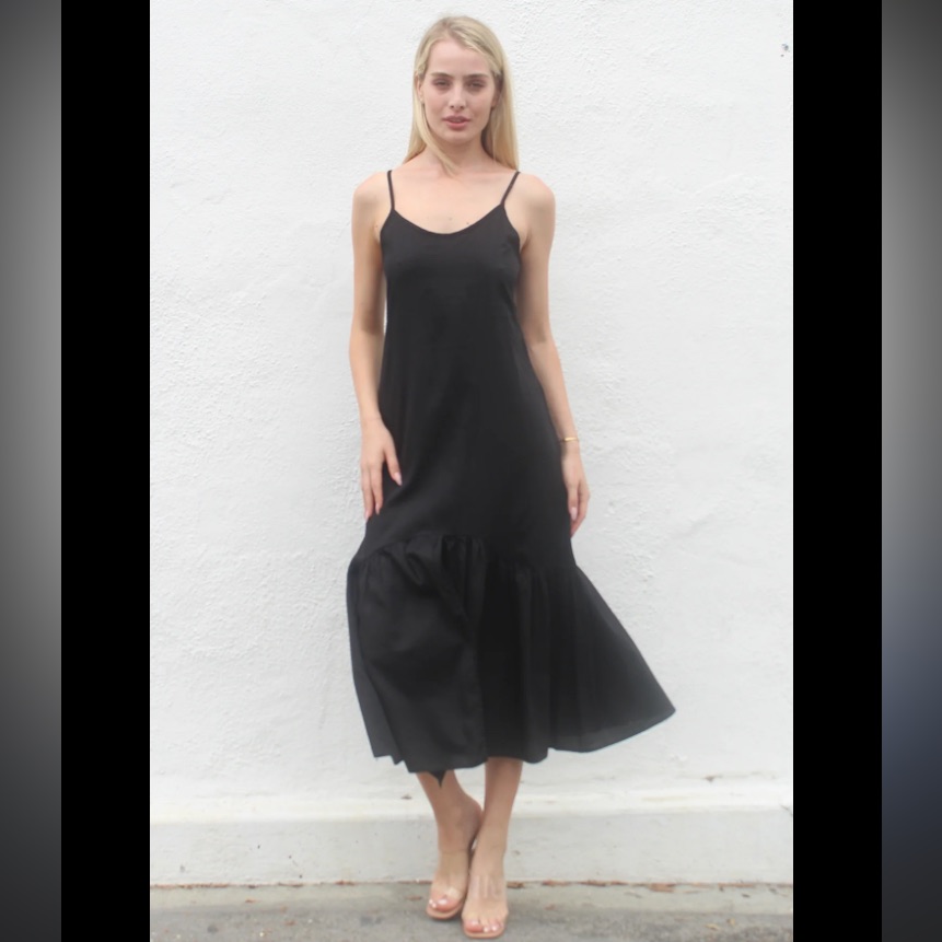 Stark X Womenâs Cocktail Time Dress, Little Black Dress, Lbd, Cotton, Size L